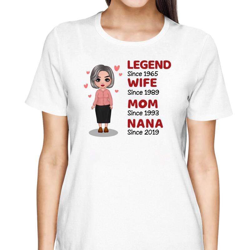 T-Shirt Legend Wife Mom Grandma Doll Personalized Shirt