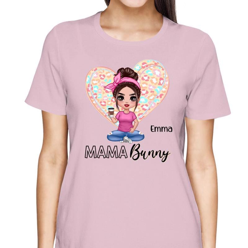 T-Shirt Mama Mini Bunny Easter Personalized Shirt