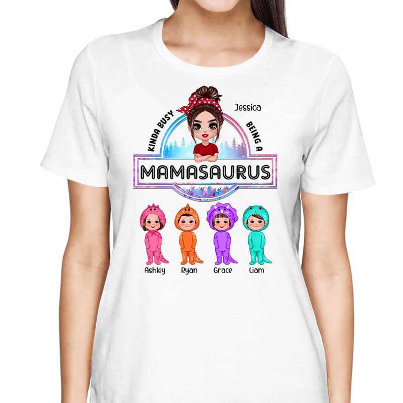 T-Shirt Mamasaurus Grandmasaurus Mother‘s Day Gift Personalized Shirt