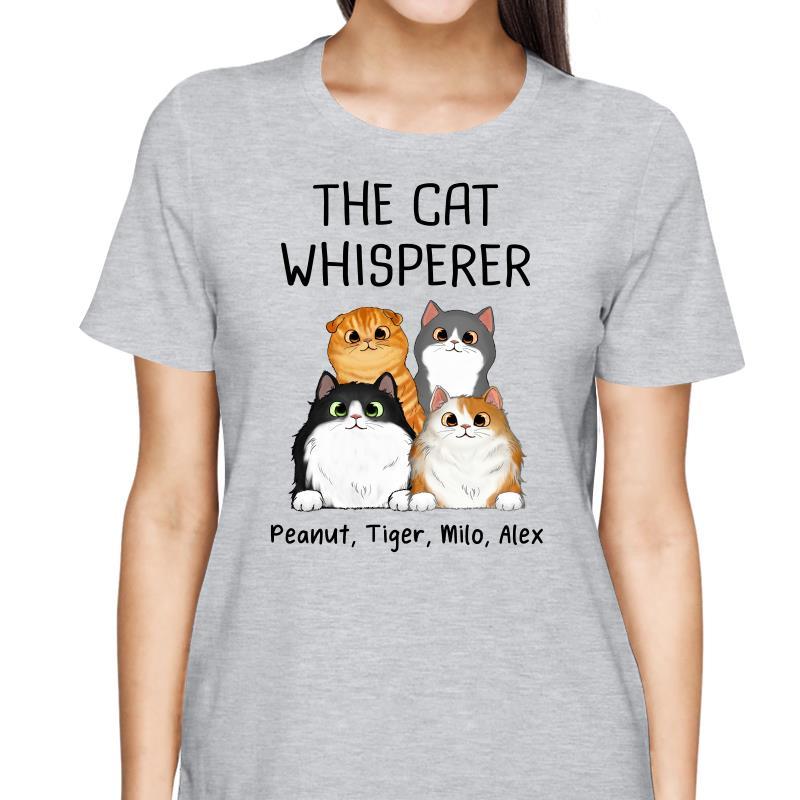 T-Shirt The Cat Whisperer Fluffy Cats Personalized Shirt