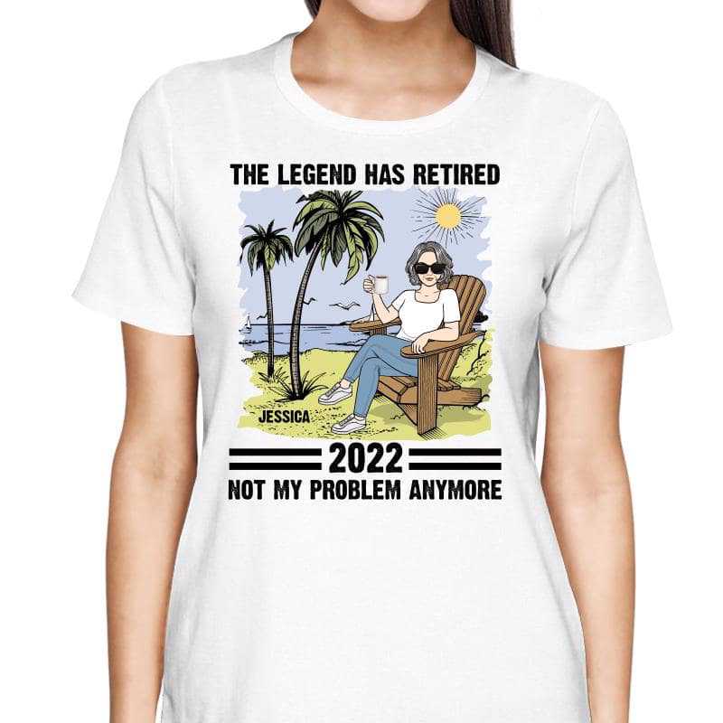 T-Shirt The Legend Has Retired Personalized Shirt