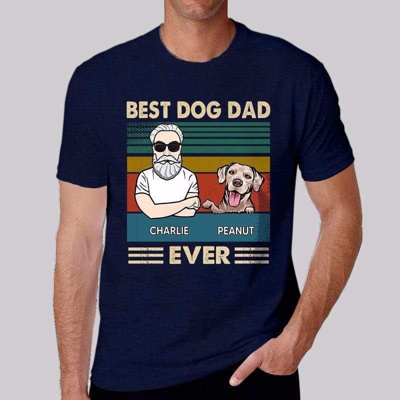 T-shirts Dog Dad Old Man Personalized Shirt