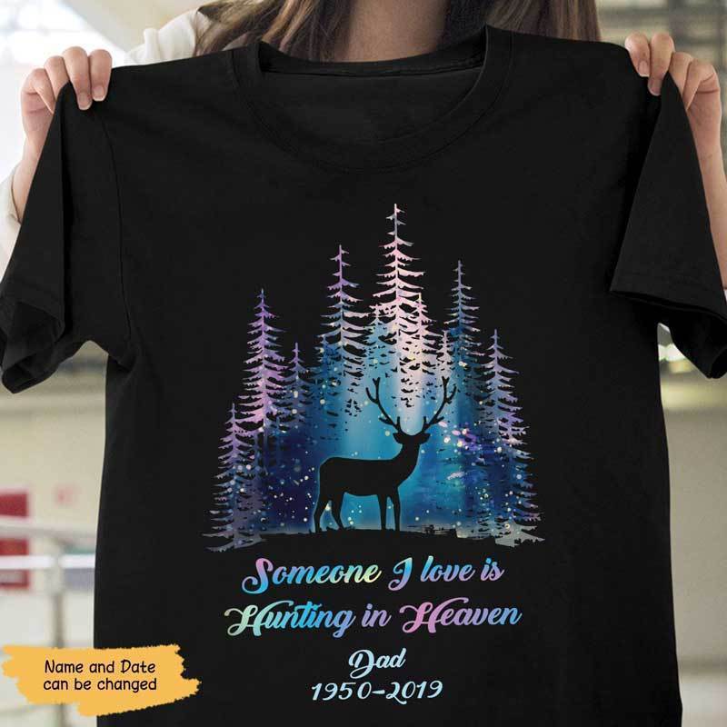 T-shirts Hunting In Heaven Personalized Shirt Classic Tee / S / Black