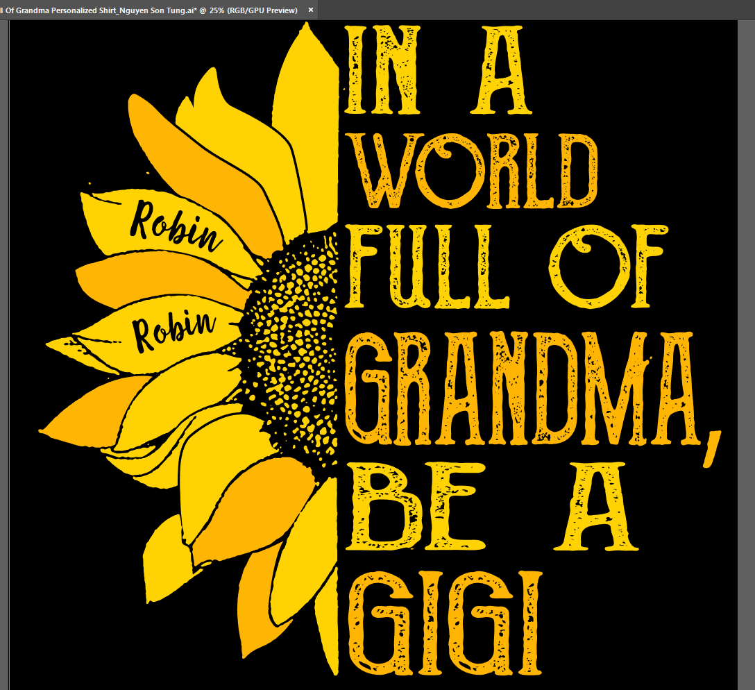 T-shirts In A World Full Of Grandma Personalized Shirt