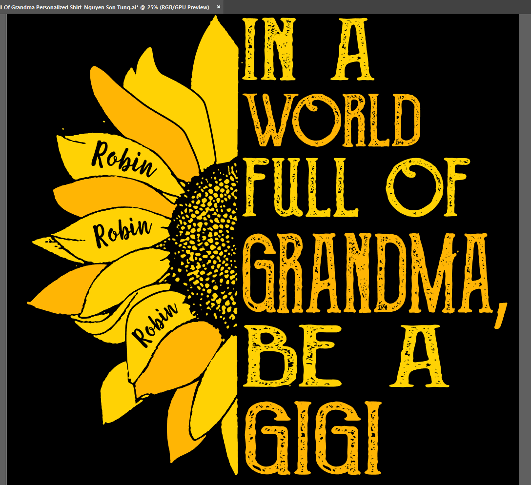 T-shirts In A World Full Of Grandma Personalized Shirt