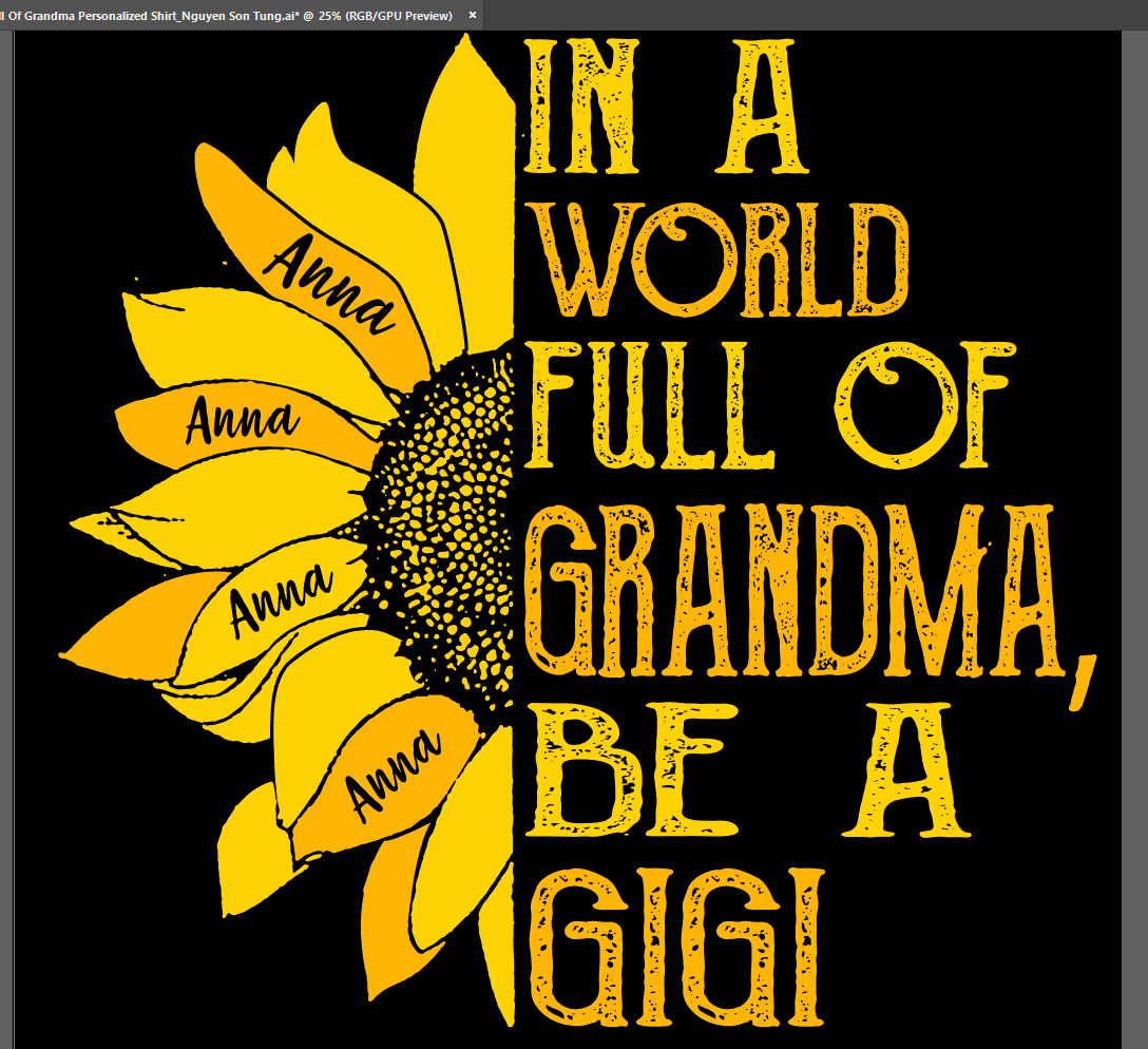 T-shirts In A World Full Of Grandma Personalized Shirt