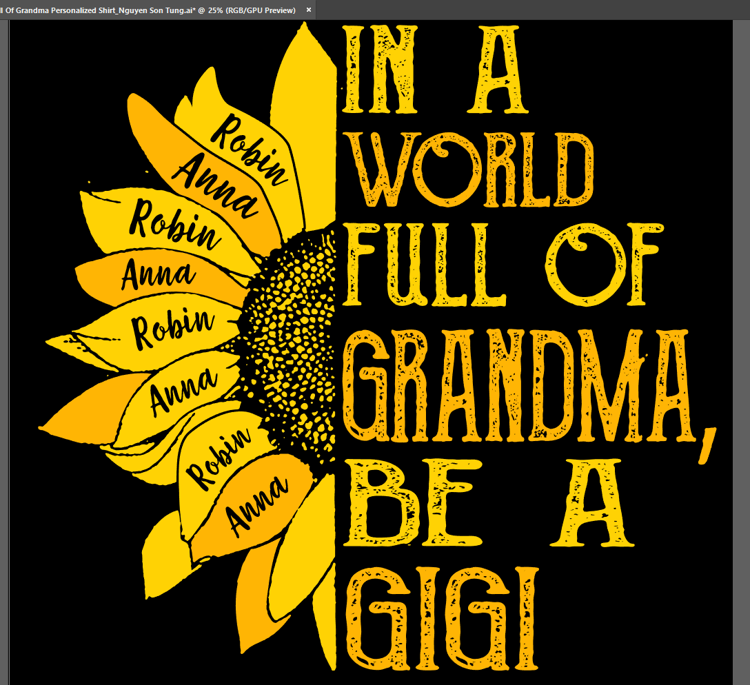 T-shirts In A World Full Of Grandma Personalized Shirt