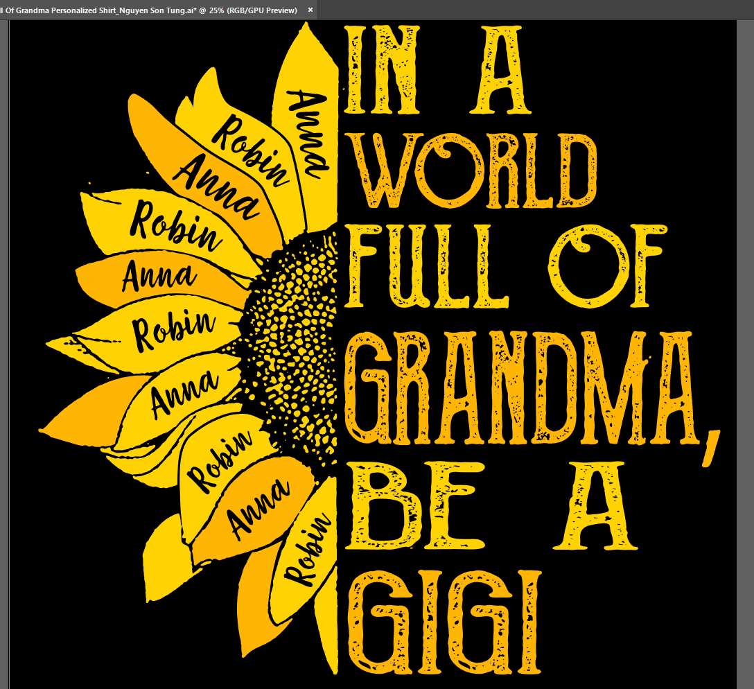 T-shirts In A World Full Of Grandma Personalized Shirt