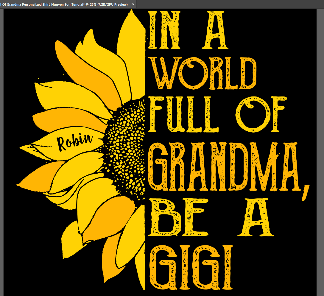 T-shirts In A World Full Of Grandma Personalized Shirt