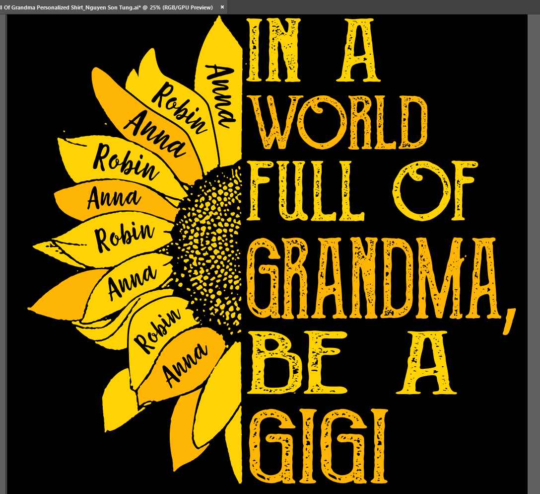 T-shirts In A World Full Of Grandma Personalized Shirt