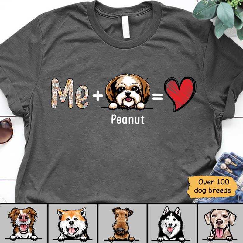 T-shirts Me And Dog Is Love Personalized Shirt Classic Tee / S / Dark Heather