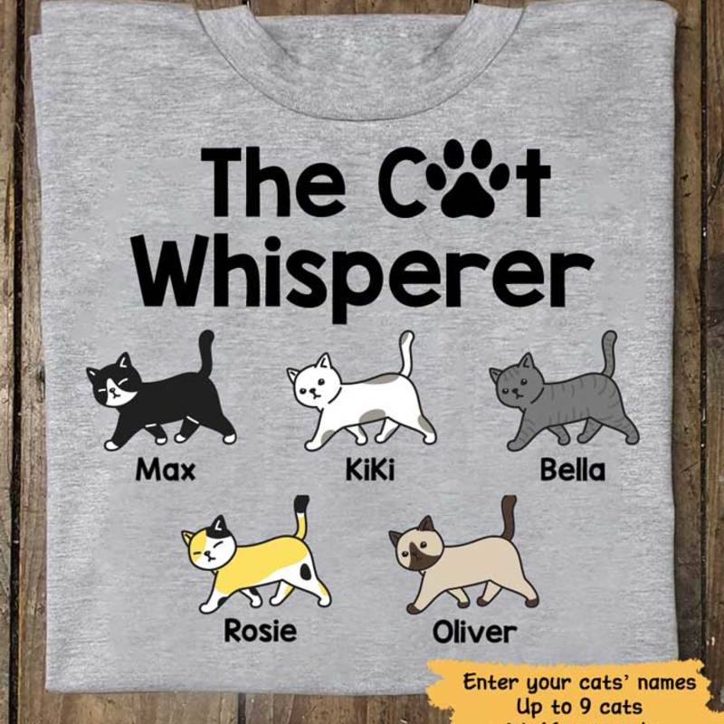 The Cat Whisperer Personalized Cat Shirt