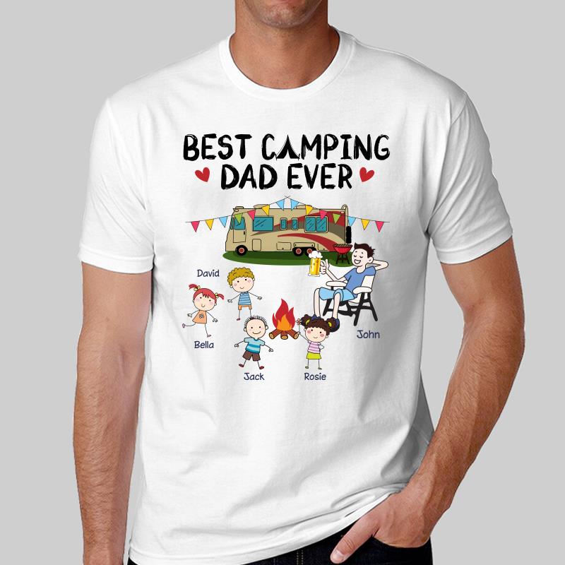 Best Camping Dad Stick Personalized Shirt