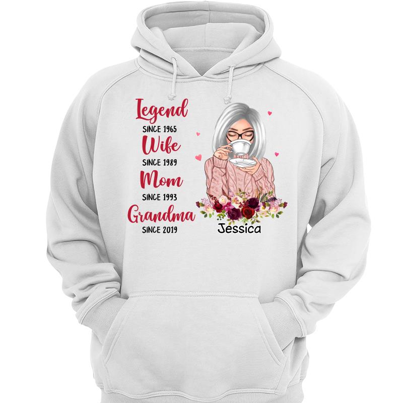 Beautiful Legend Wife Mom Grandma Personalized Shirt
