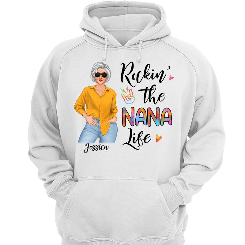 Rockin' Grandma Life Posing Nana Personalized Shirt