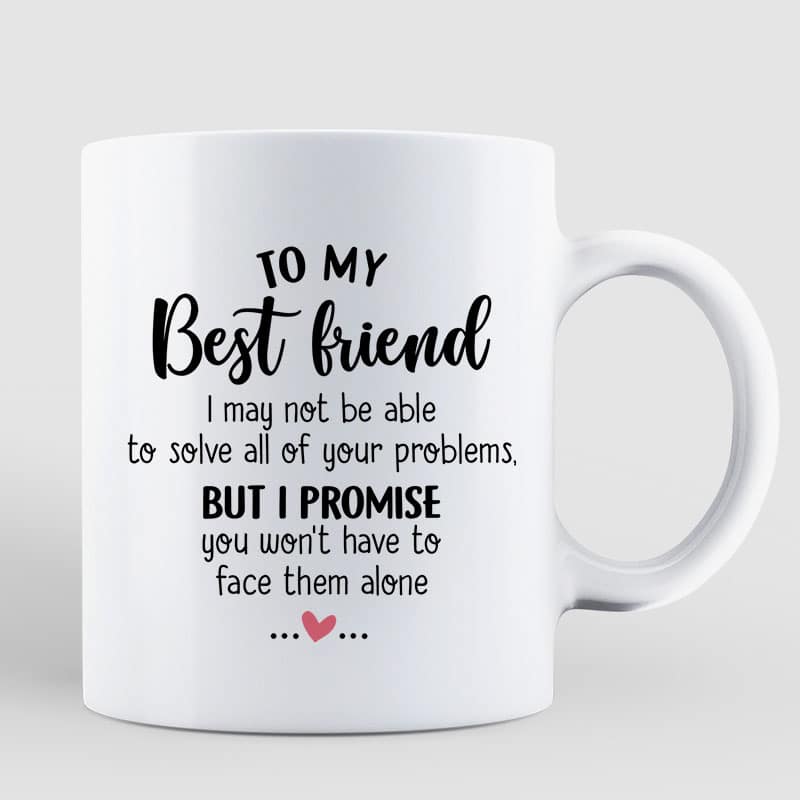 Charming Girls Besties Watercolor Skyline Personalized Mug
