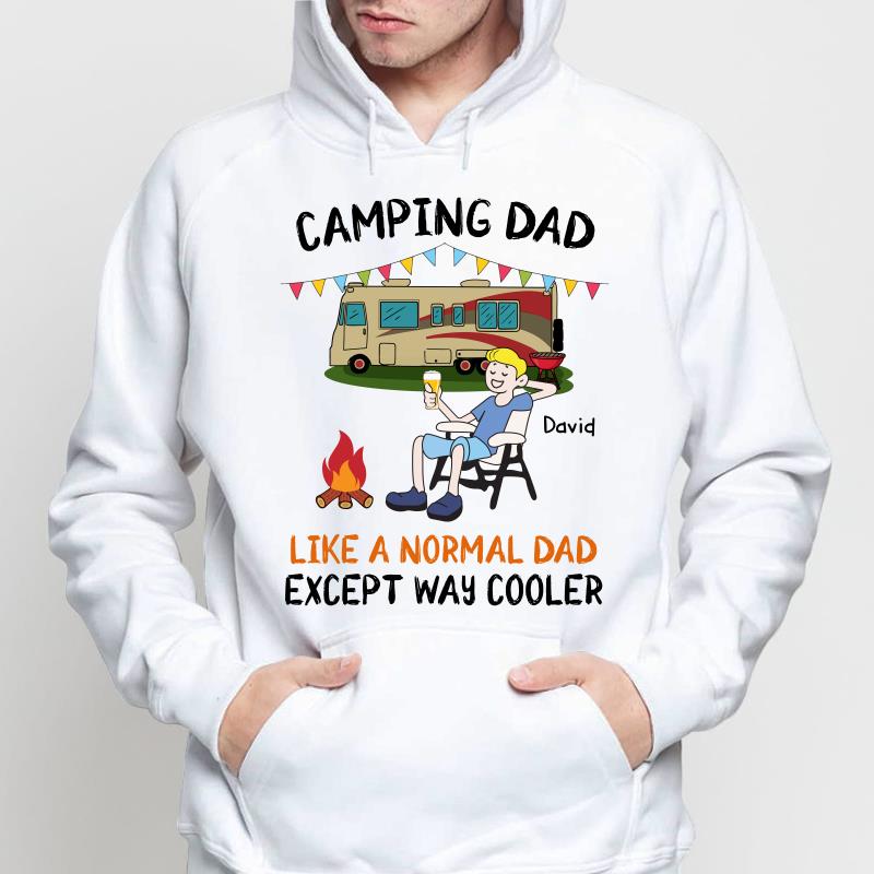 Stick Camping Dad Cooler Personalized Shirt