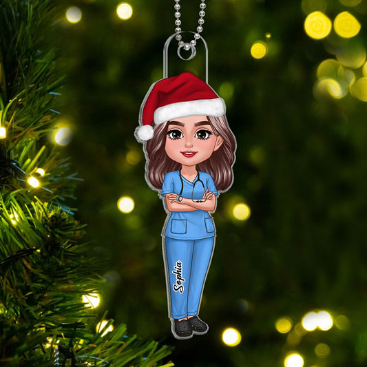 Nurse Doctor Christmas Personalized Acrylic Ornament