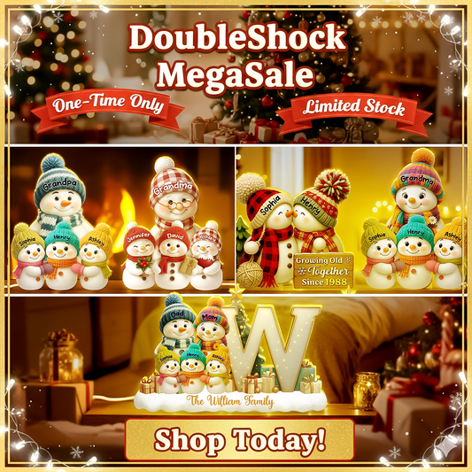 Eternal Glow – Custom Night Light | Heartfelt Christmas Gift for for Grandma, Mom, Family, Couple