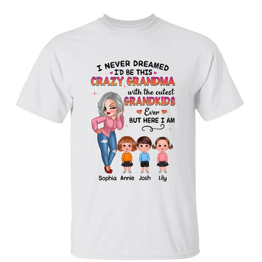 Crazy Grandma With Grandkids Personalized Shirt