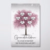 Cherry Blossom Heart Gift For Family Mom Grandma Personalized Vertical Poster