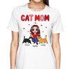 Cat Mom Doll Woman Sitting Walking Cats Personalized Shirt