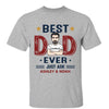 Best Dad Ever Retro Gift for Dad Personalized Shirt