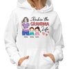 Rockin‘ Mom Grandma Life Woman & Kid Personalized Hoodie Sweatshirt