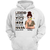 Legend Wife Mom Grandma Leopard Hoodie Sweatshirt Cocktail Girl Personalized Hoodie Sweatshirt