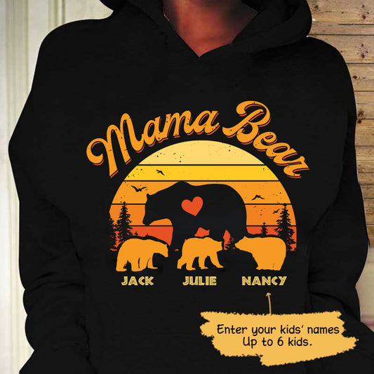 Mama Bear Vintage Personalized Shirt