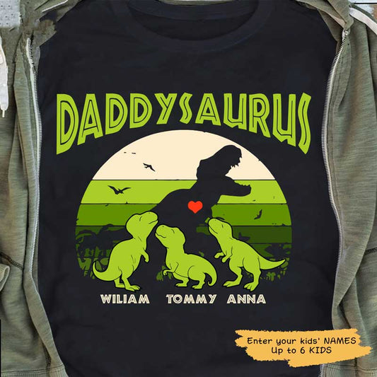 Daddysaurus Personalized Shirt