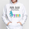 Papa Grandpa Bear And Kids Personalized Hoodie Sweatshirt