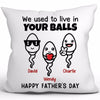 Little Cute Kids Happy Father‘s Day Personalized Pillow (Insert Included)