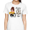 Rockin‘ The Cat Mom Life Patterns Pretty Woman Personalized Shirt