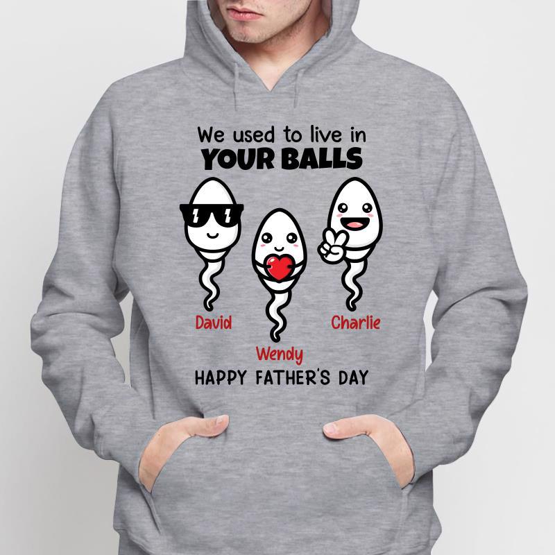 Little Cute Kids Happy Father‘s Day Personalized Hoodie Sweatshirt