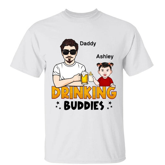 Drinking Buddy New Dad Father‘s Day Personalized Shirt