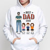 Best Dad Grandpa Uncle Ever Man Standing With Kids Personalized Hoodie Sweatshirt