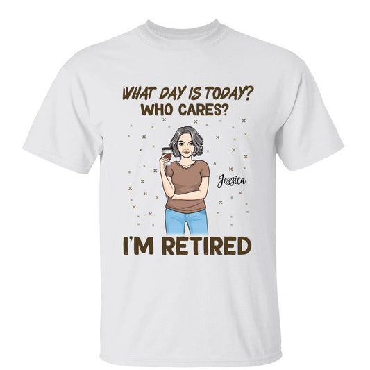 I‘m Retired Drinking Woman Retirement Gift Personalized Shirt
