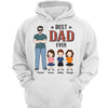 Best Dad Grandpa Uncle Ever Man Standing With Kids Personalized Hoodie Sweatshirt