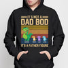 Not Dad Bod Father Figure Retro Dinosaur Personalized Hoodie Sweatshirt