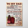 Dear Dad From Daughter Vintage Father‘s Day Gift Personalized Vertical Poster