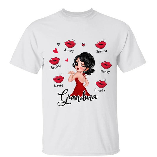 Grandma Kisses Gift Personalized Shirt