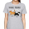 Walking Cat Double Trouble Toilet Paper Personalized Shirt