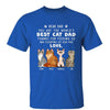 Dear Dad Cartoon Sitting Cats Father‘s Day Gift Personalized Shirt