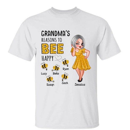 Sassy Woman Mom Grandma Reason Bee Happy Personalized 