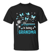 Happiness Is Being Grandma Blue Dandelion Personalized Shirt