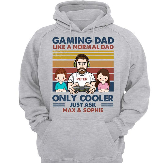 Gamer Dad Cooler & Kid Personalized Hoodie Sweatshirt