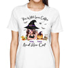 This Witch Loves Coffee And Her Cats Personalized Shirt