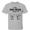 Dog Mom Dad Belongs To Dog Head Outline Personalized Shirt