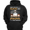 Grandpa Grandkids Two Titles Personalized Hoodie Sweatshirt